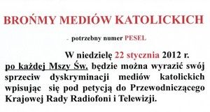 Przeciwko wykluczeniu TV Trwam